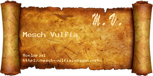 Mesch Vulfia névjegykártya